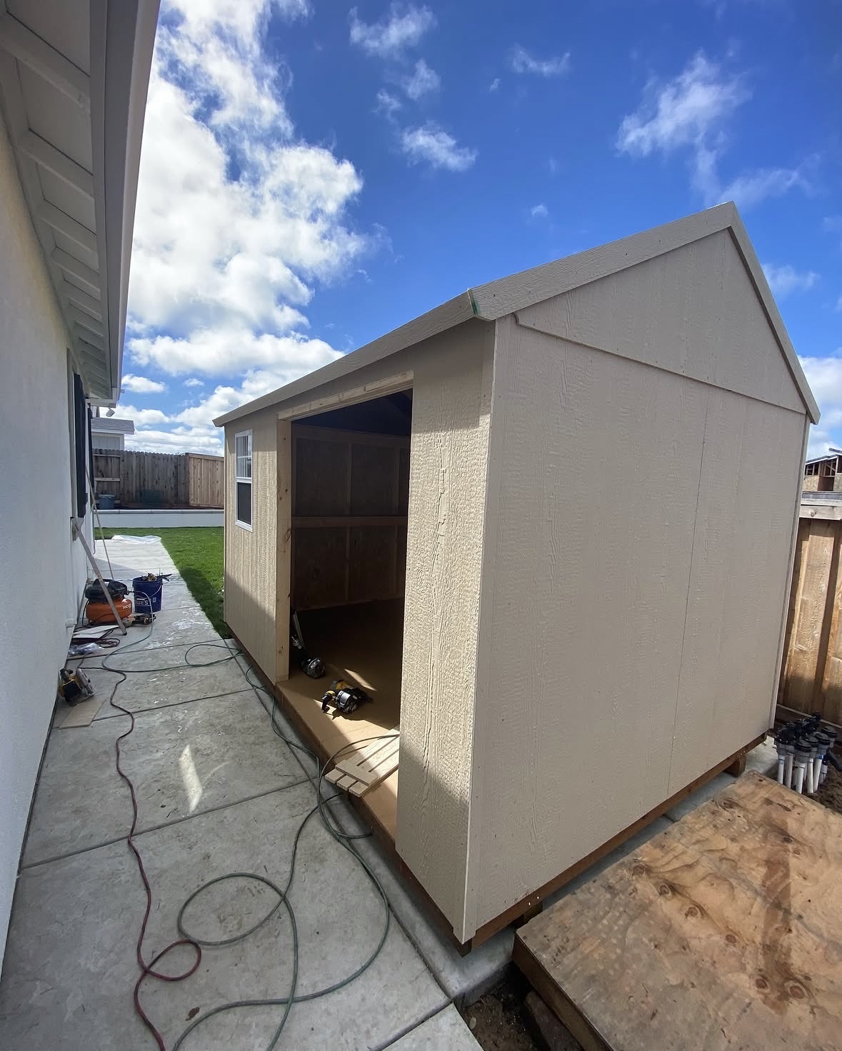 Custom built shed