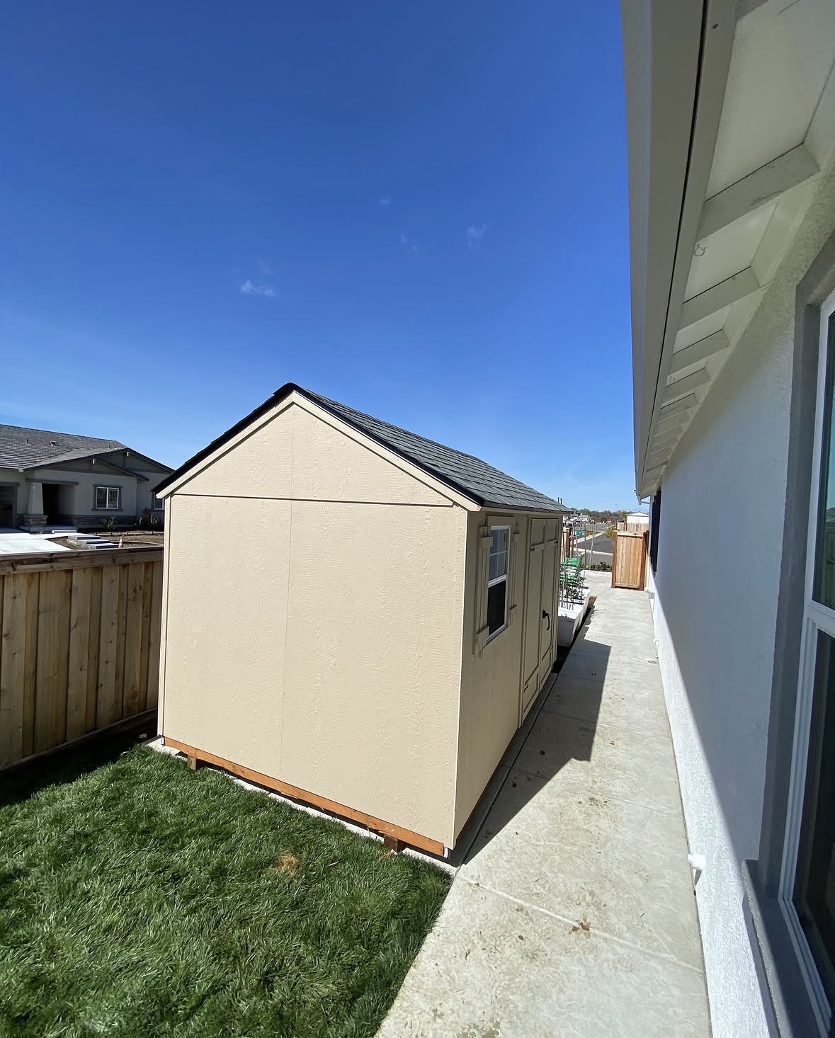 Custom shed install